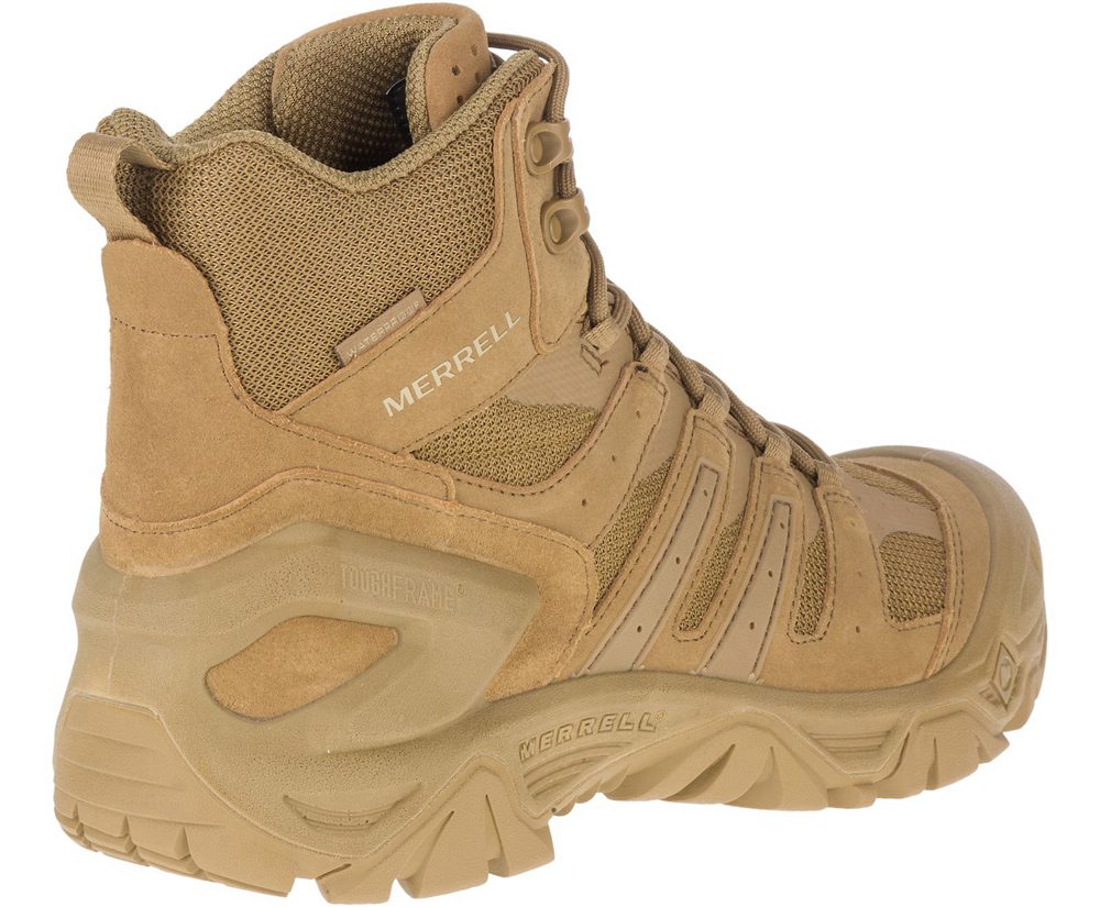 Kozaki Merrell Damskie Khaki - Strongfield Tactical 6\" Waterproof - 420758-YQL